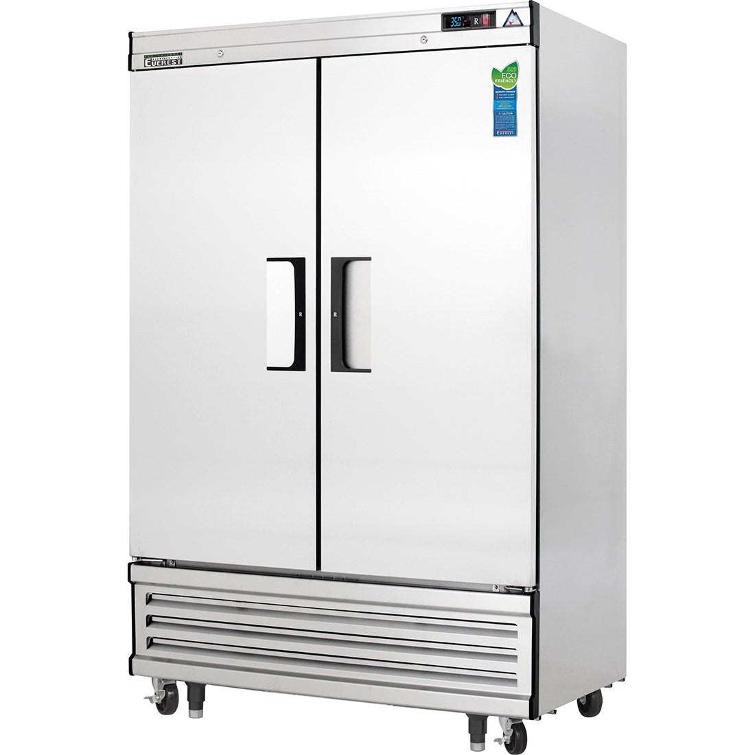 Everest EB Series-EBSR2 Two Section Solid Door Upright Reach-In Refrigerator - 48 Cu. Ft.