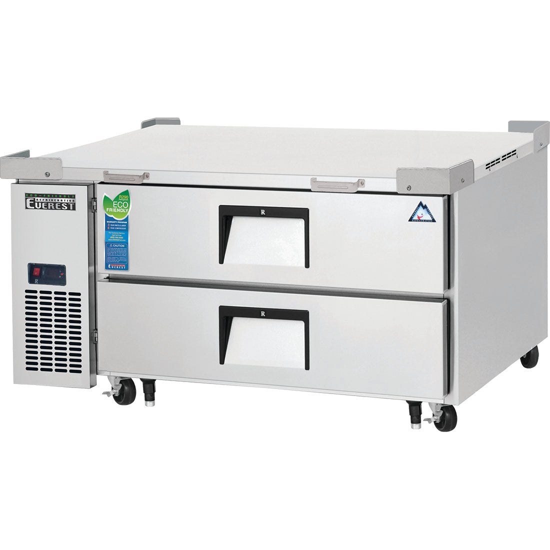 Everest EC Series-ECB48D2 One Section Two Drawer Side Mount Refrigerated Chef Base - 115V