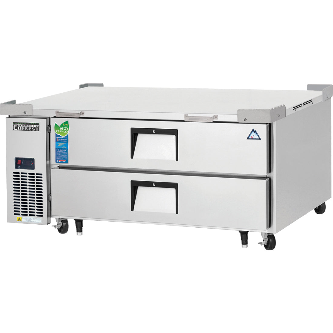 Everest EC Series-ECB52D2 One Section Two Drawer Side Mount Refrigerated Chef Base - 115V