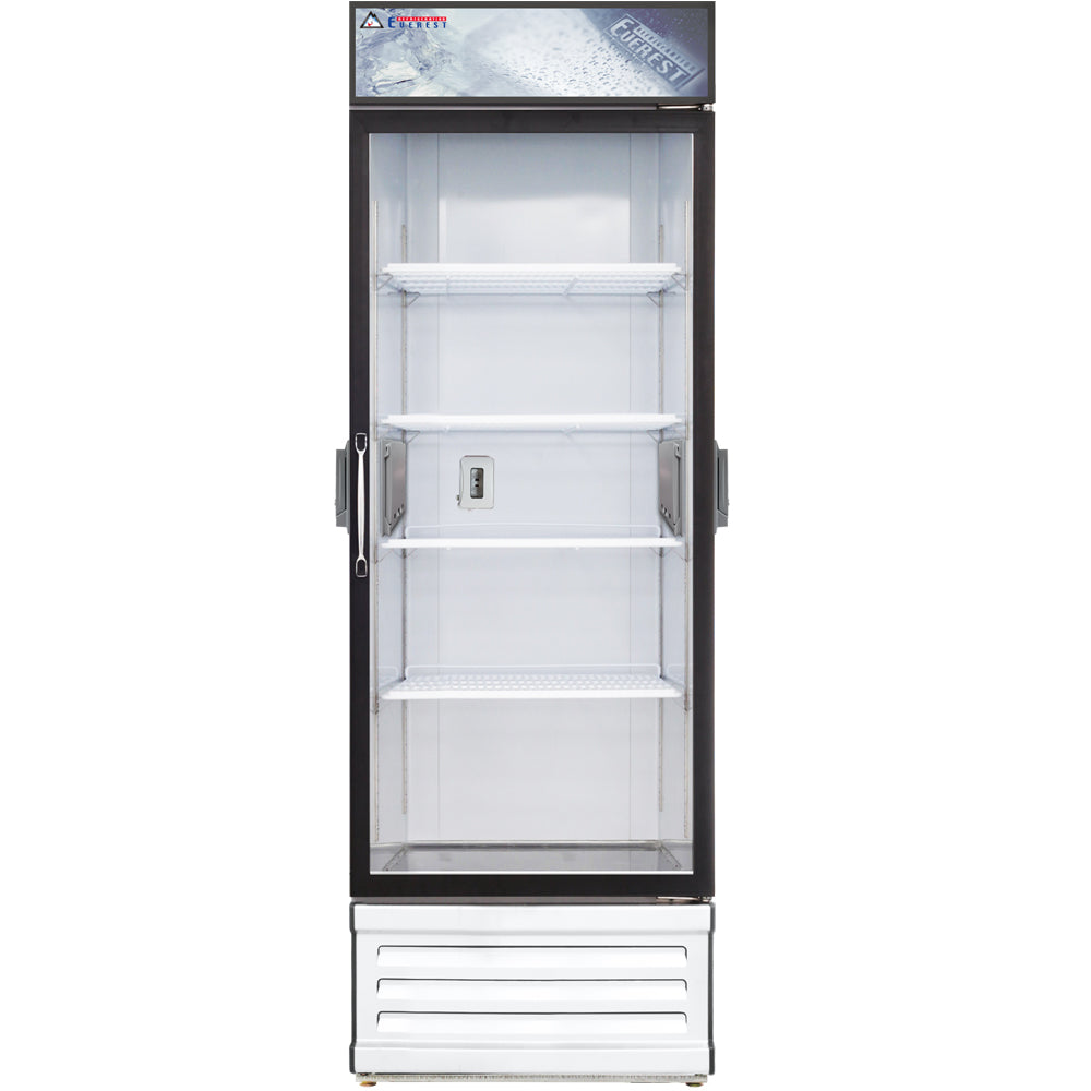 Everest EM Series-EMGR24C White Single Swing Glass Door Chromatography Refrigerator - 25 Cu. Ft.