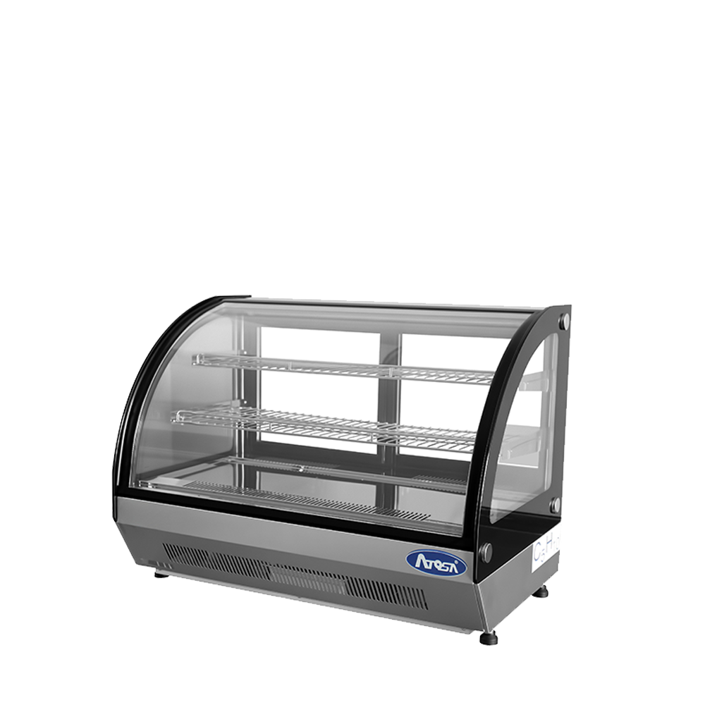 Atosa - CRDC-46 - Countertop Refrigerated Curved Display Case (4.6 cu ft)