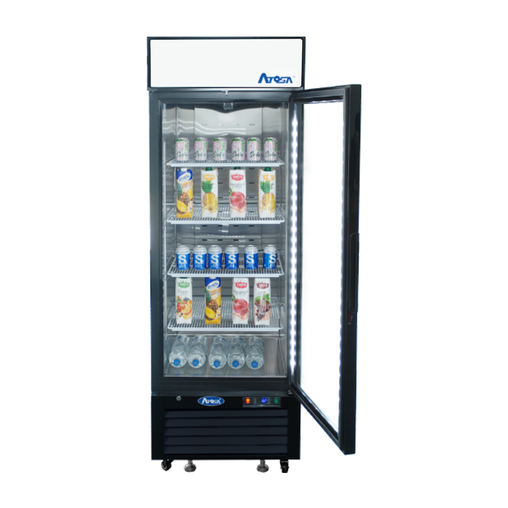 Atosa - MCF8720GR - Black Cabinet One (1) Glass Door Merchandiser Freezer