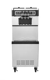 Icetro - ISI-303SNWP 18.9 Qt. Hopper 3.6 Qt. Cylinder (2) Flavors and (1) Twist Floor Model with Air Pump Soft Serve Ice Cream - 208/230V