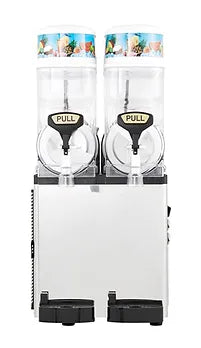 Icetro - SSM-280 Double 3.2 Gal. Transparent Bowls Slush Machine / Frozen Beverage Dispenser - 115V 1020W
