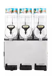 Icetro - SSM-420 Triple 3.2 Gal. Transparent Bowls Slush Machine / Frozen Beverage Dispenser - 115V 1350W